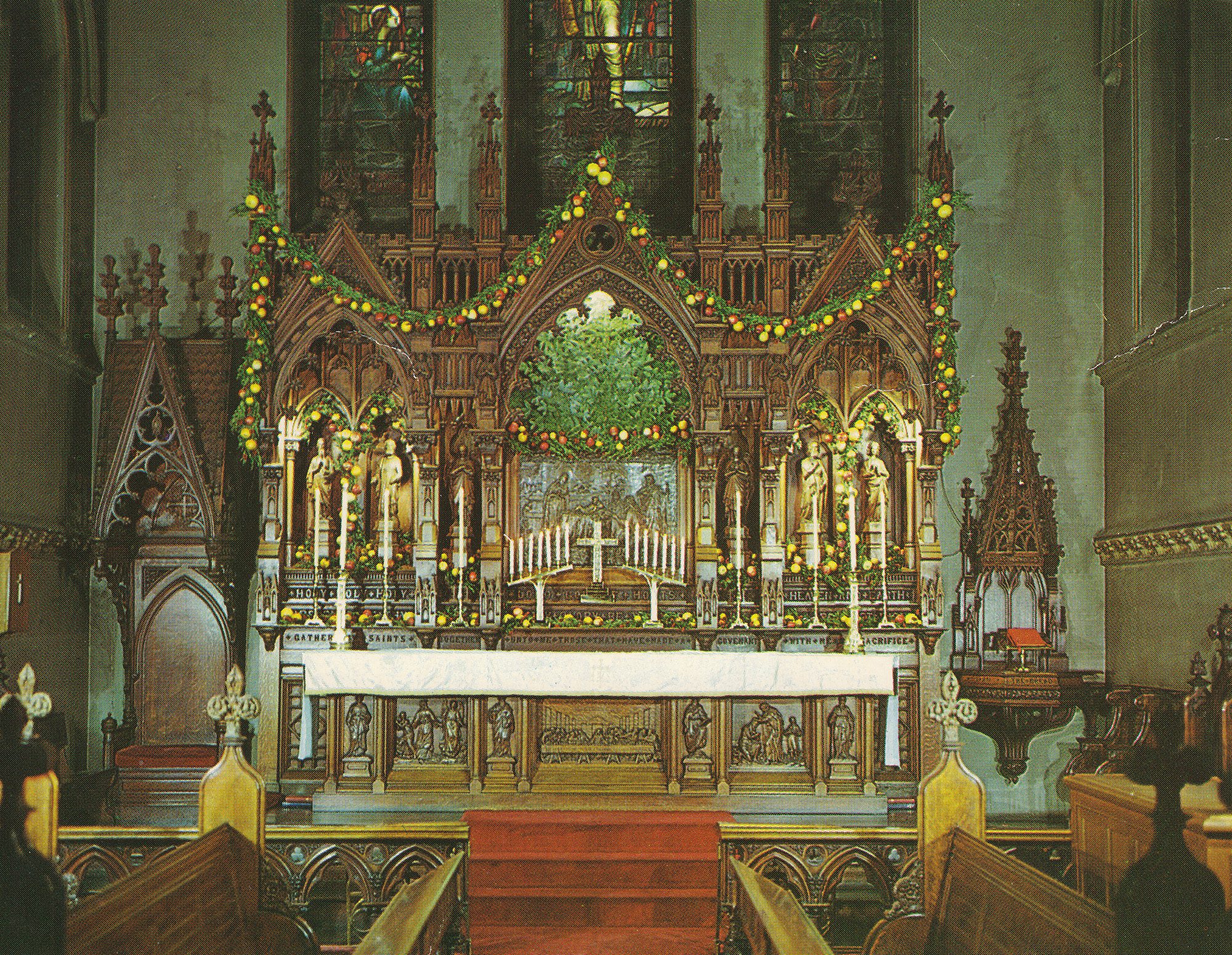 010_Reredos With Christmas Decorations, 1959
